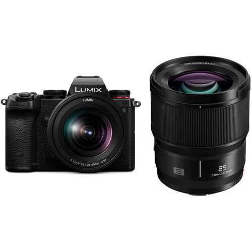 Panasonic Lumix DC-S5 body Twin Kit 20-60mm F3.5-5.6 Lens + Lumix S 85 f1.8 (S-S85)