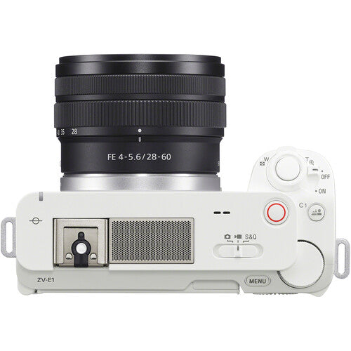 Sony ZV-E1 Mirrorless Camera With 28-60mm Lens (ILCZV-E1L) (White)