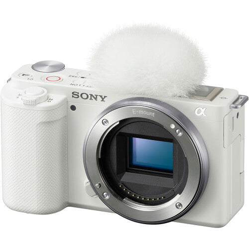 Sony ZV-E10 Mirrorless Camera Body White (ILCZV-E10)